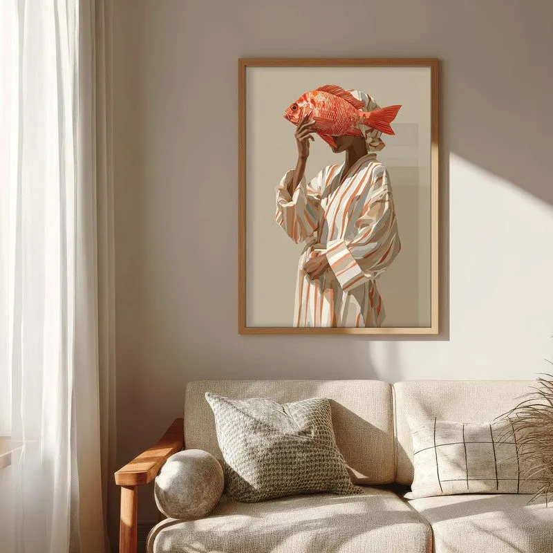 Terracoa Canvas Wall Painting With Brown Frame media 7