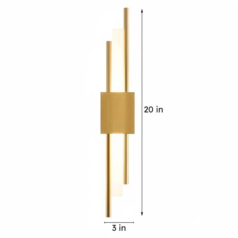 Mulo LED Acrylic & Metal Wall Lamp media 6