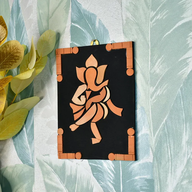 Nritya Vinayak Terracotta Wall Art media 4