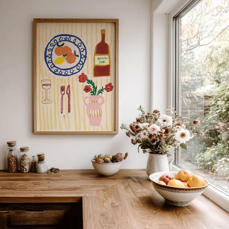 MorningDining Archival Canvas Wall Art - Brown media 7