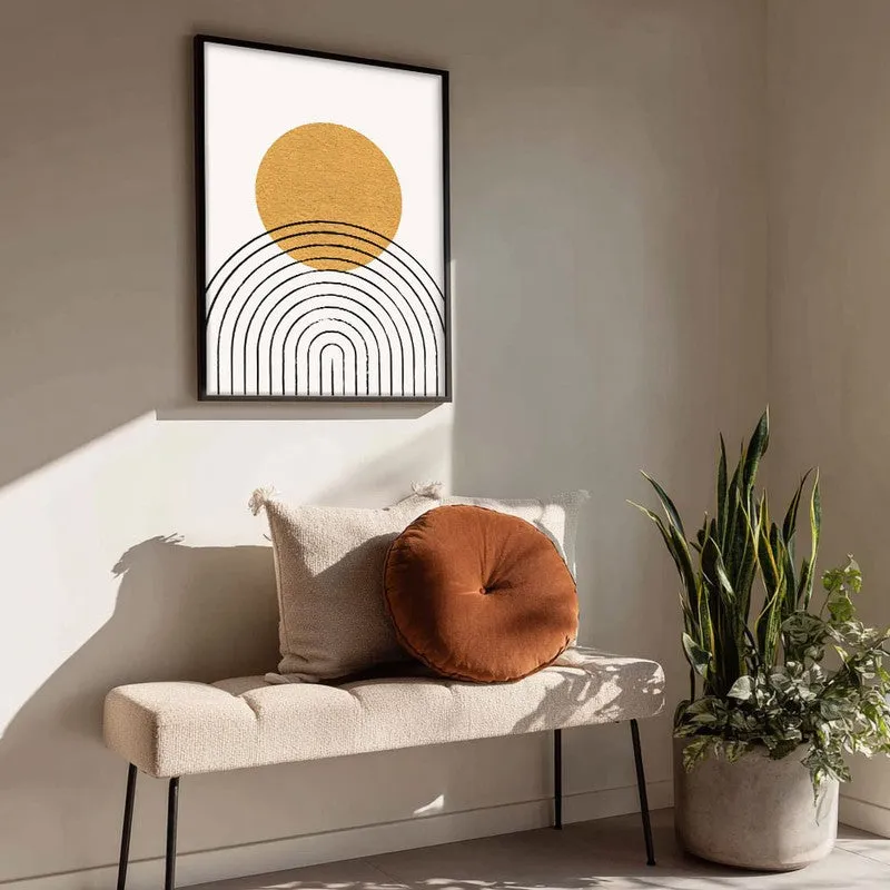 Radiant Balance Canvas Wall Painting With Black Frame media 4