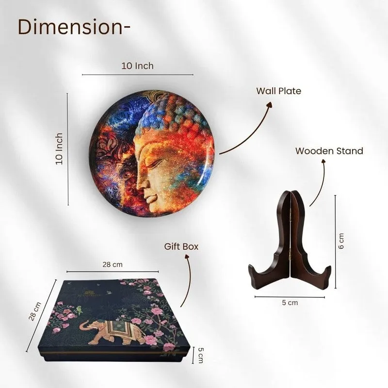 Shri Buddha Metal Wall Plate media 9
