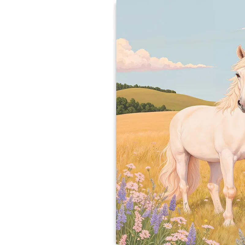 Gazing Horse Canvas Wall Art media 5