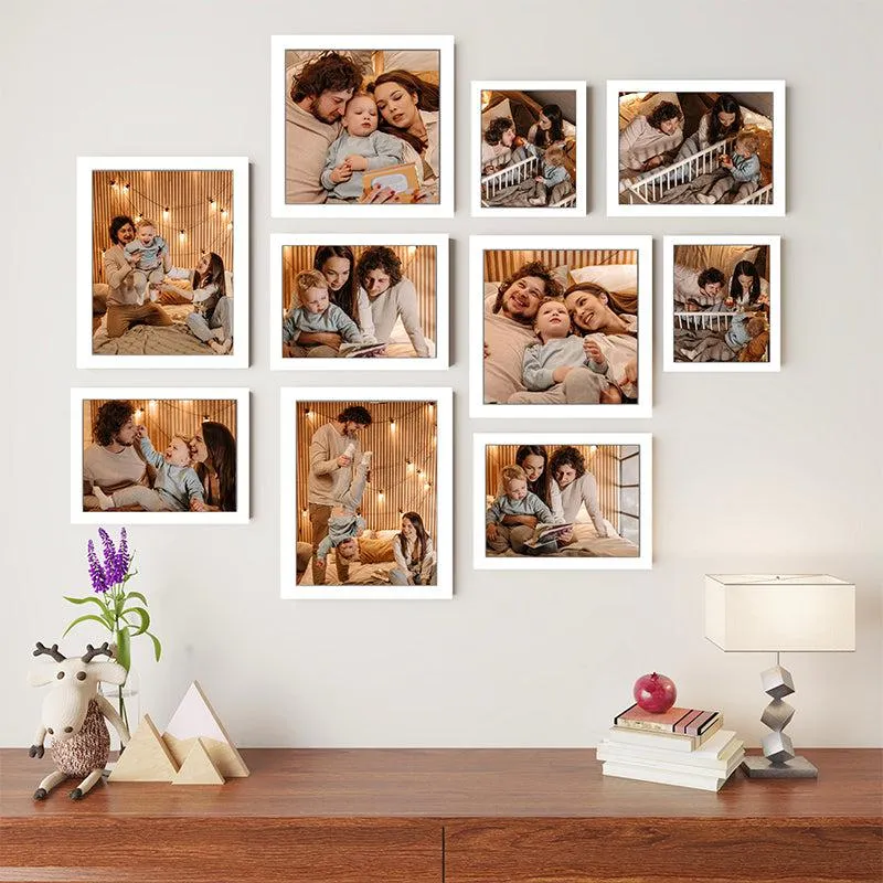 Delilah White MDF Photo Frame - Set Of Ten media 1