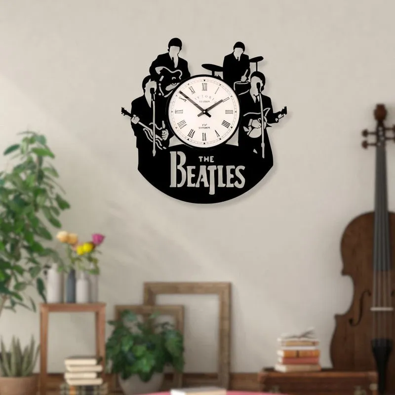 The Beatles Steel Analog Wall Clock - Black media 3