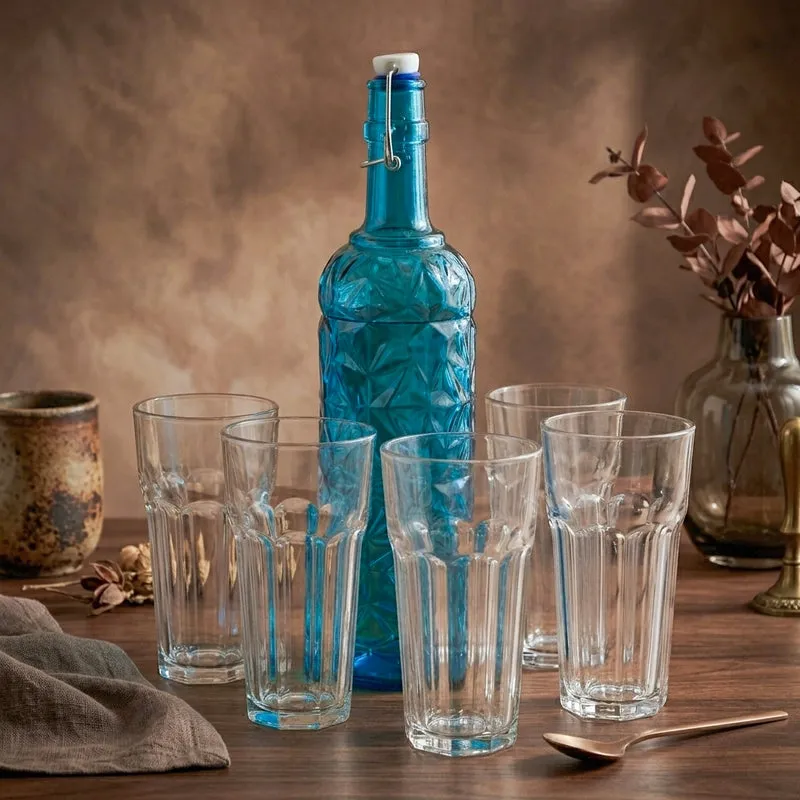 Adla 1000 mL Water Bottle With 300 mL Glass - Seven Piece Set media 4