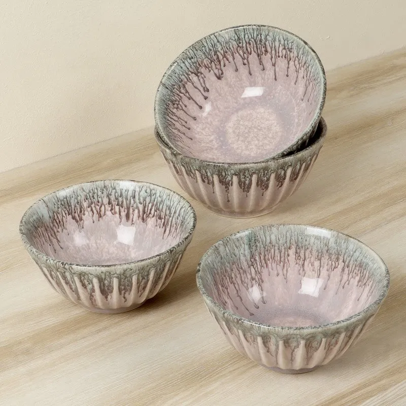 Elantra Feast Serving Bowl (Pink,700 mL Each) - Set Of Four media 4