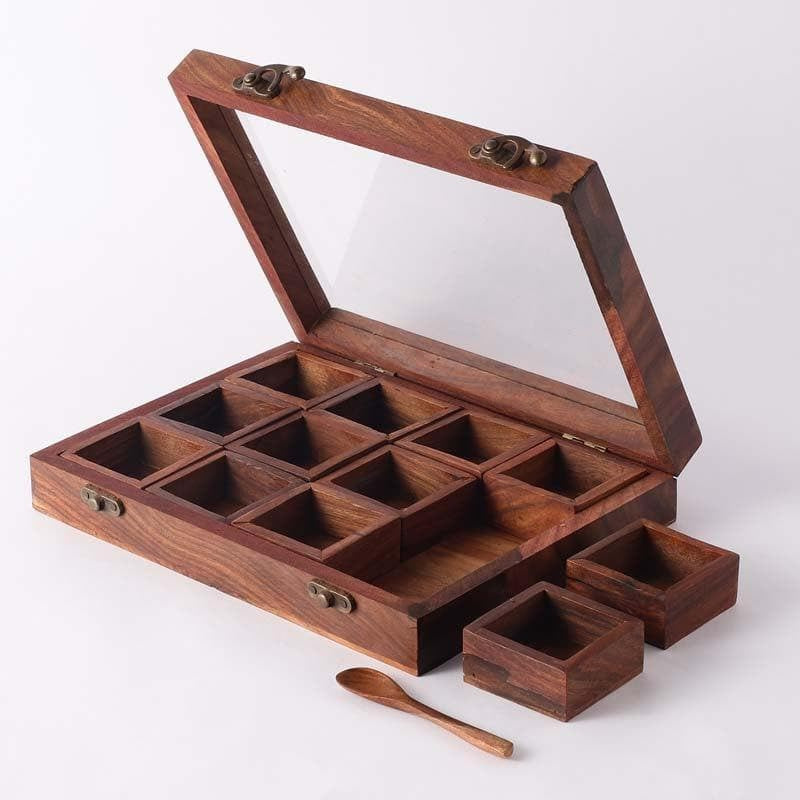 Timeless Wooden Spice Box media 6