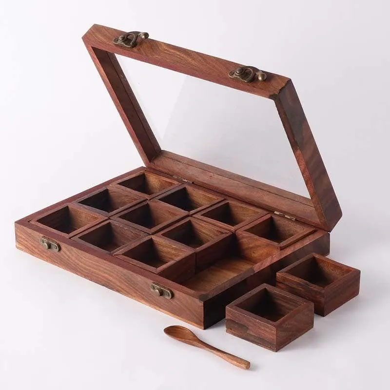 Timeless Wooden Spice Box media 6