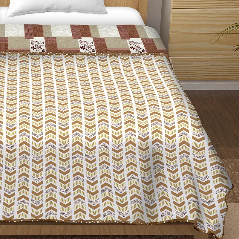 Nutan Floral Checkered Reversible Cotton Dohar media 4