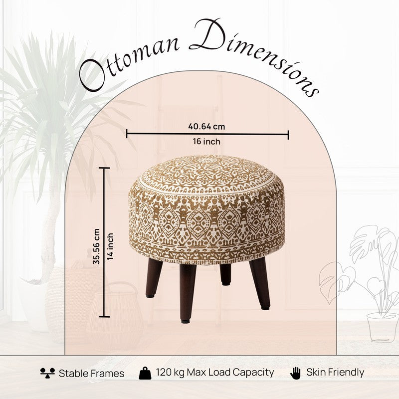 Chenova Cotton Ottoman (Yellow) - Set Of Two media 7