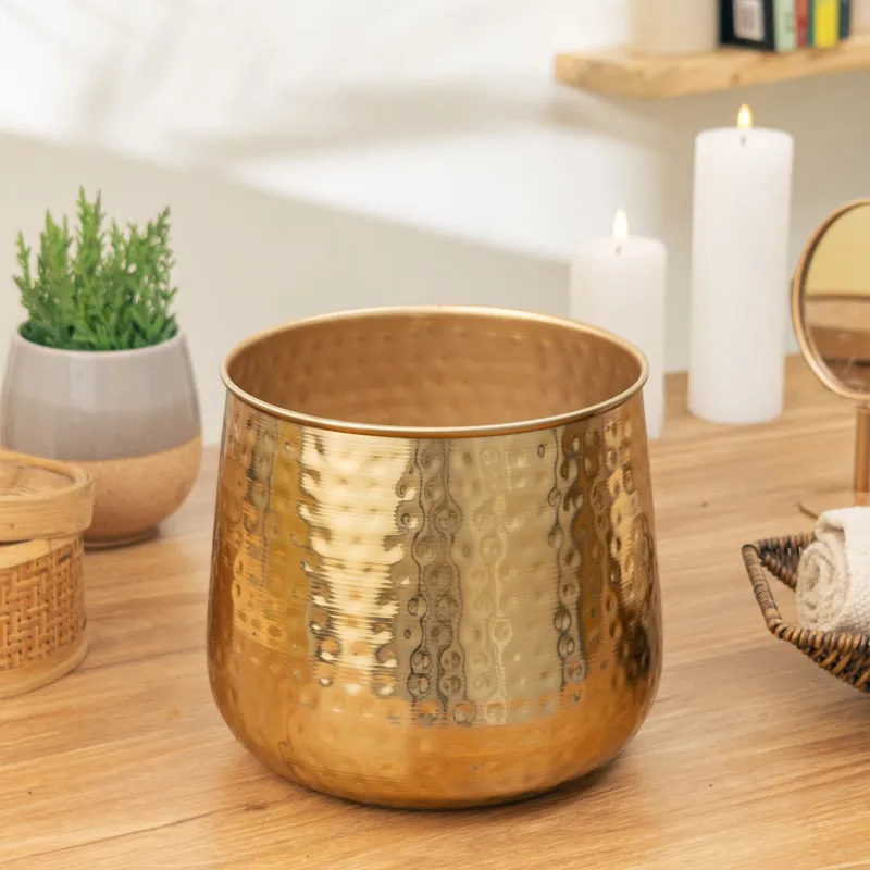 Rooted Charm Auric Golden Planter media 3