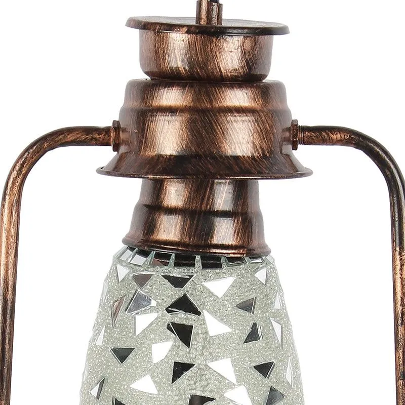 Dvija Mosaic Lantern Iron Wall Lamp - Copper media 3