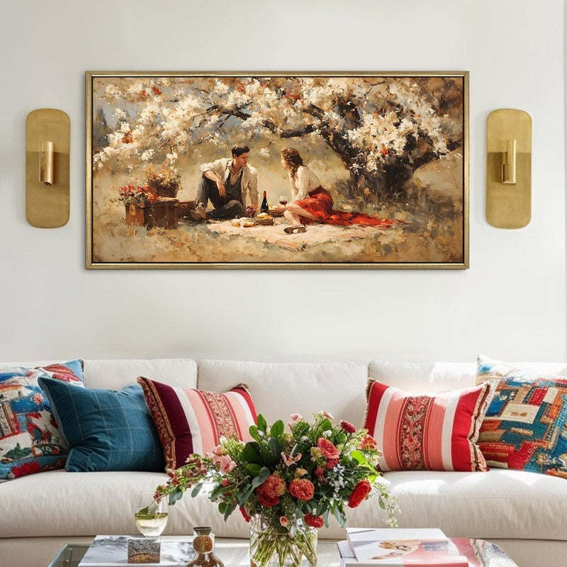 Blossom Canopy Canvas Wall Painting With Frame