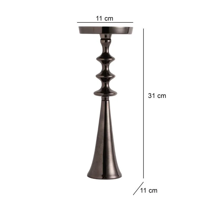 Aureline Classic Pedestal Candle Holder - Black media 6