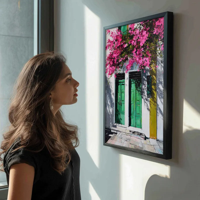 Maison Flora Canvas Wall Painting - Black Frame media 5