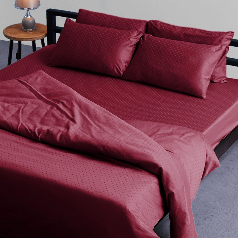 Calida Cotton Duvet Cover - Maroon media 6