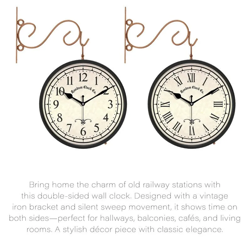 Railmont Double Sided Wall Clock media 5