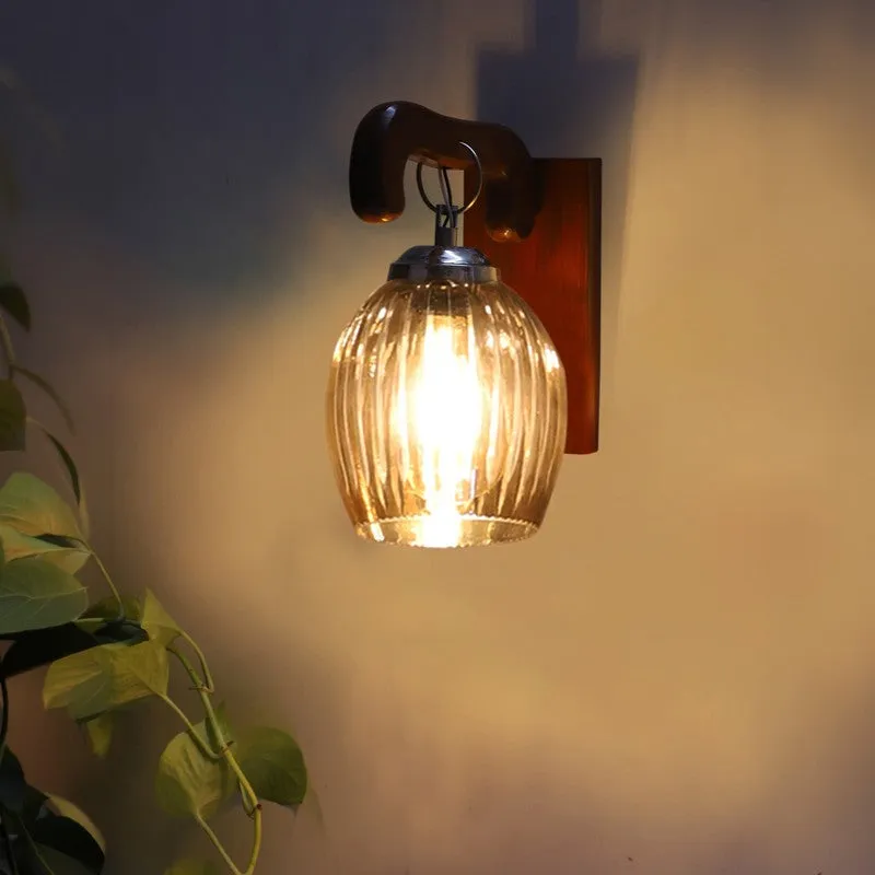 Vintage Glow Wavy Glass Wall Lamp media 5
