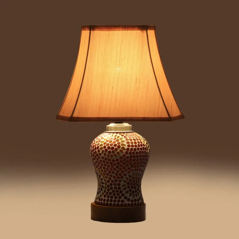 Aranya Square Wooden Table Lamp - Multicolor media 7