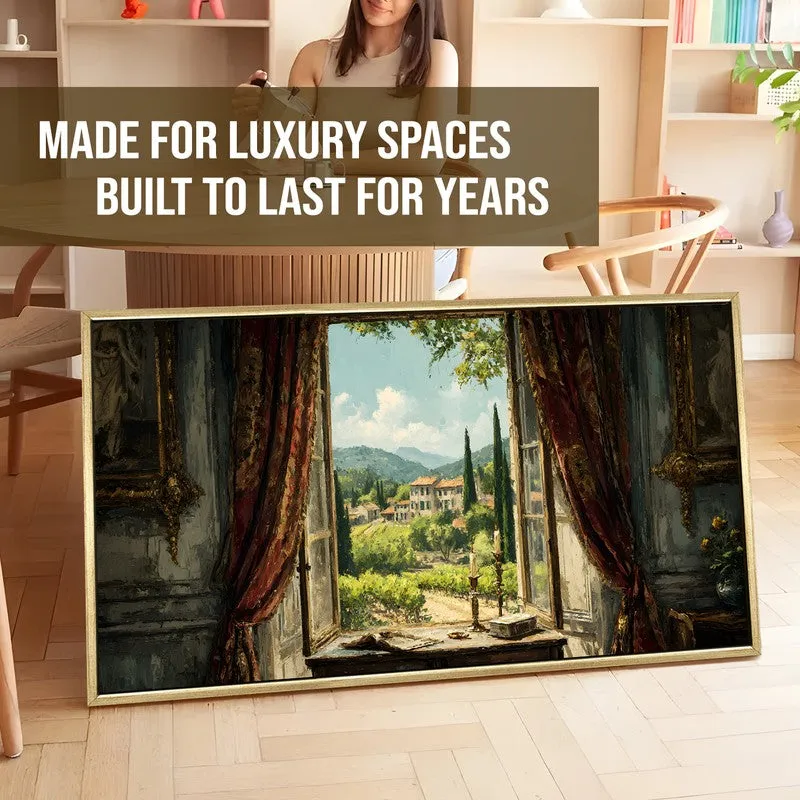 European Vintage Vista Trees Houses Wall Art media 5
