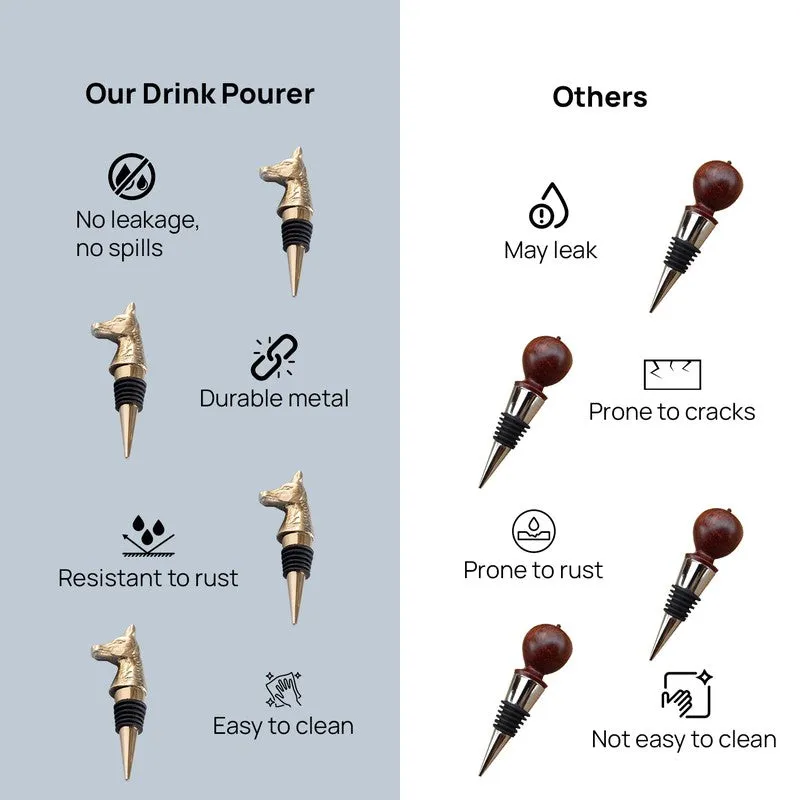 Spotted Safari Stainless Steel Pourer - Gold media 7