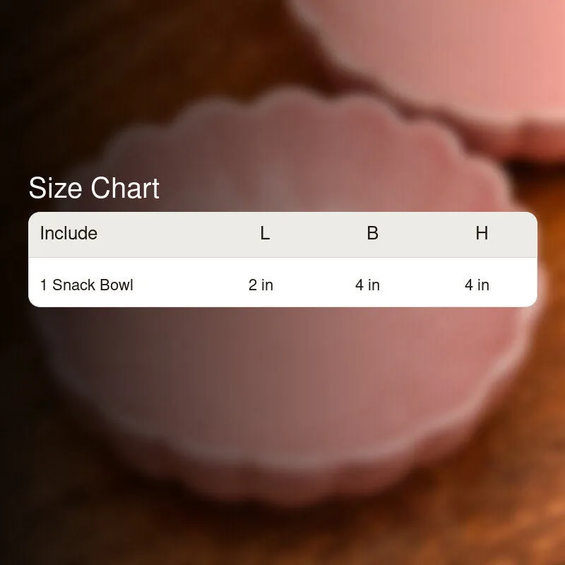 Mauro Ceramic Snack Bowl (Pink) - 250 mL media 6