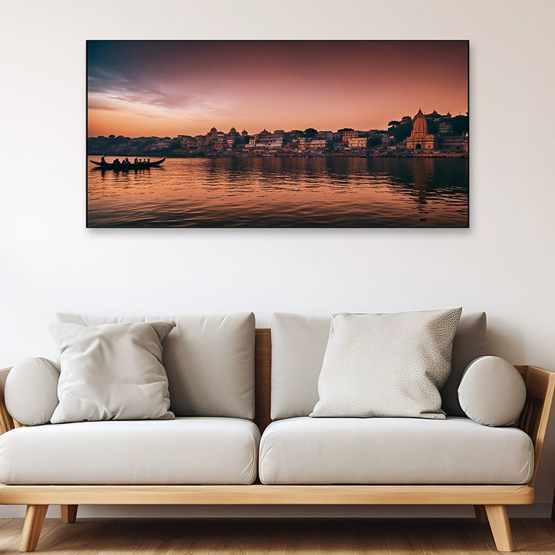 Varanasi Vista Canvas Wall Painting