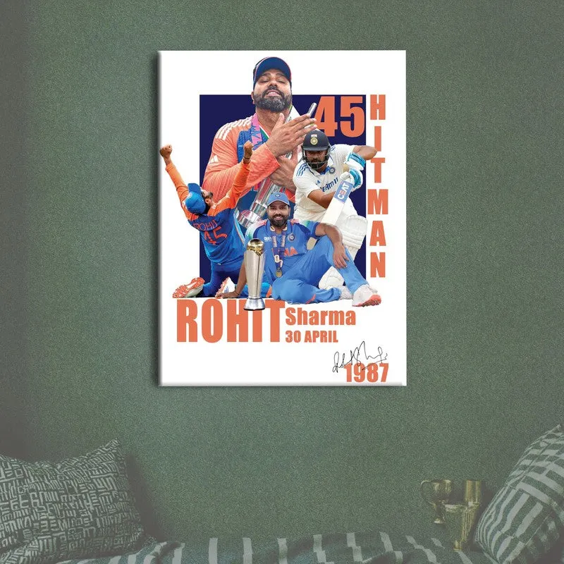 Rohit Sharma Canvas Wall Art media 7