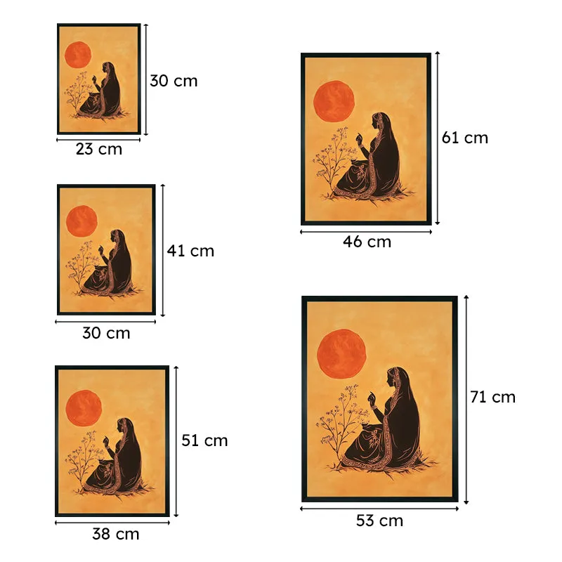 Thoughts Of Dusk Canvas Wall Art With Resin Frame media 9