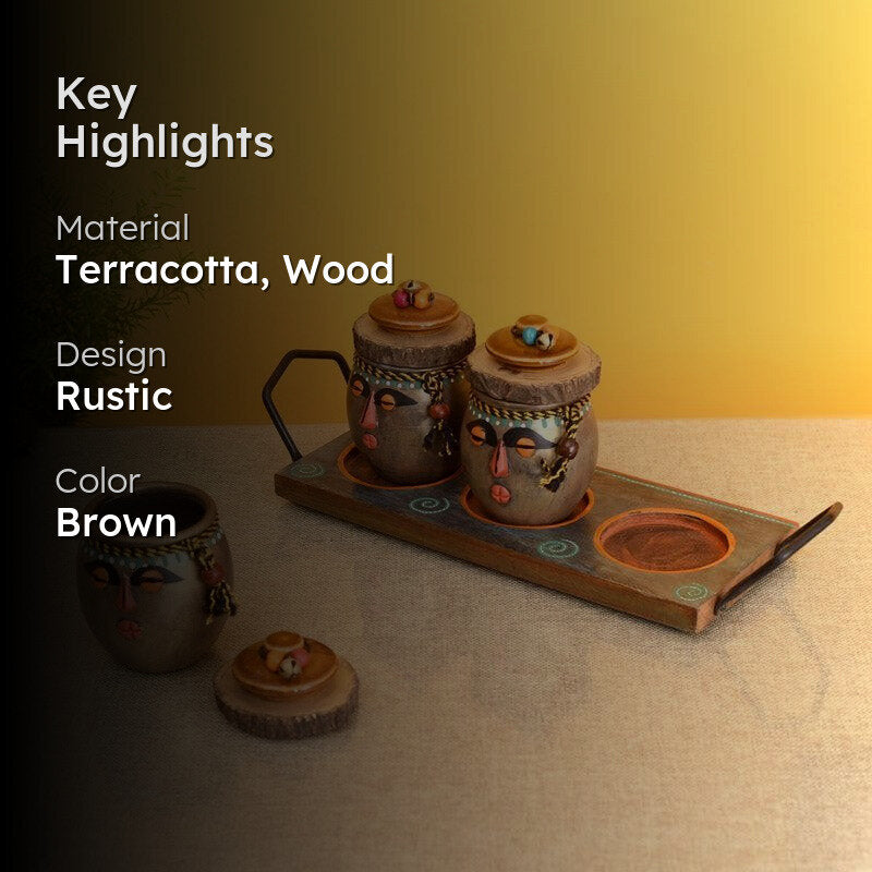 Bhiva Handcrafted Condiment Set - Four Piece Set media 2
