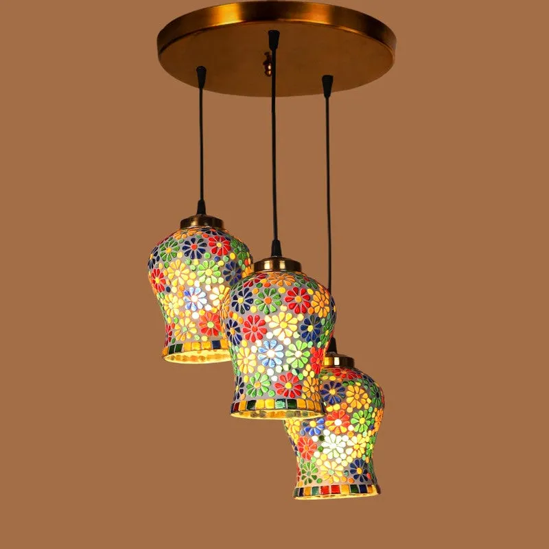 NoorFrost Glass Ceiling Lamp - Multicolor media 5