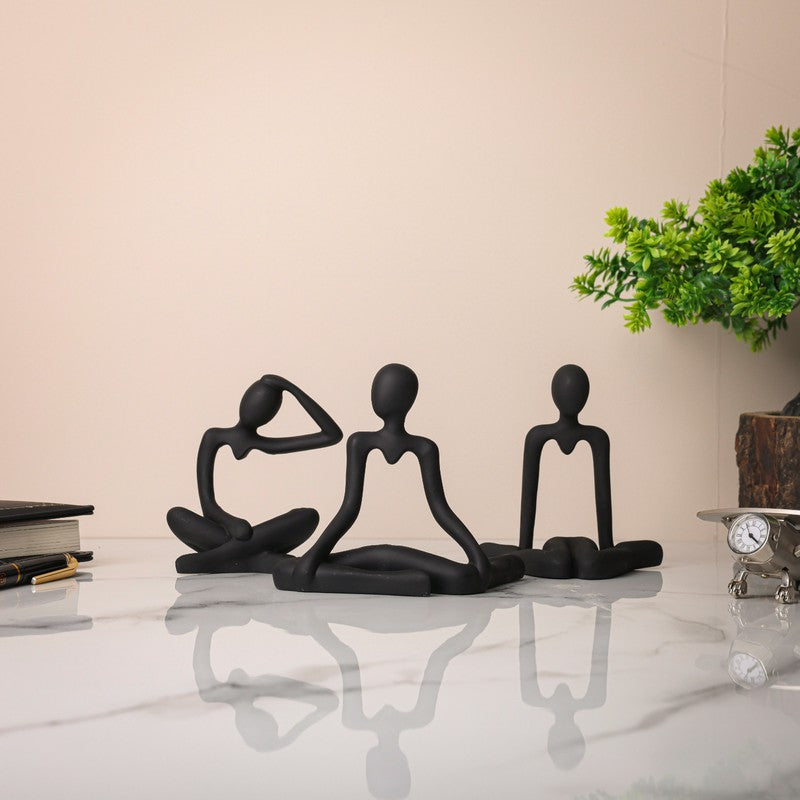 Soulful Asanas Showpiece - Set Of Three