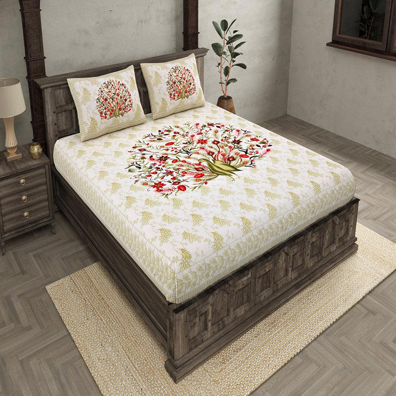 Navil Ethnic Cotton Bedsheet (Multicolor) - 180 TC media 3