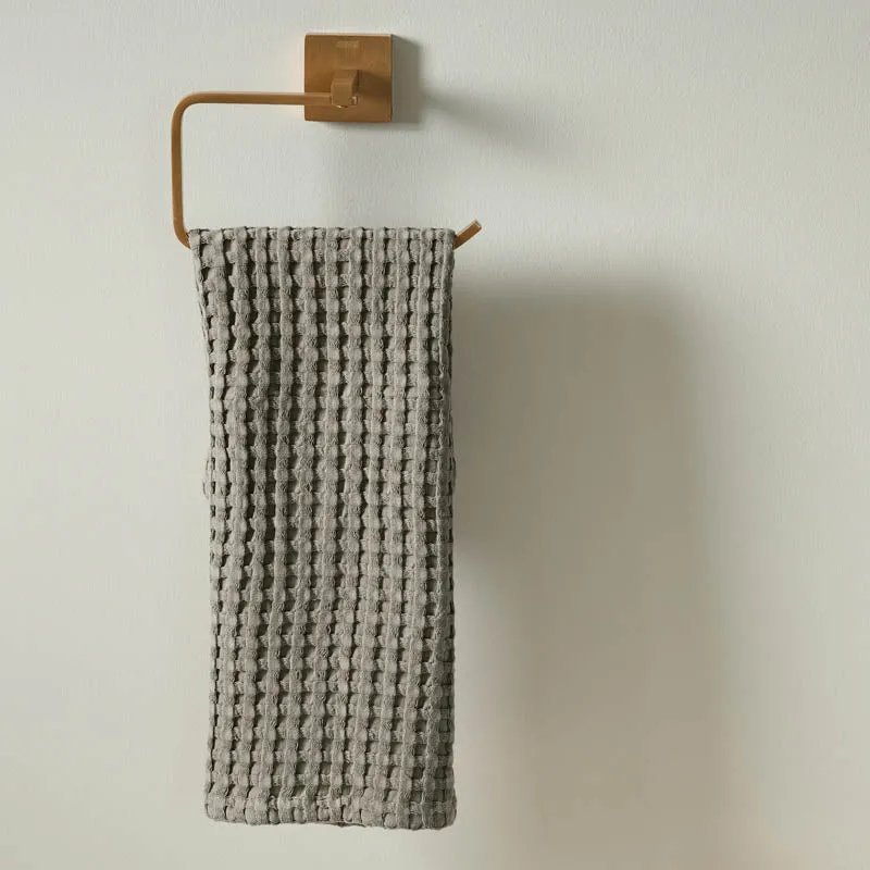 Cloud Soft Waffle Hand Towel (Grey) - Set of Two media 3