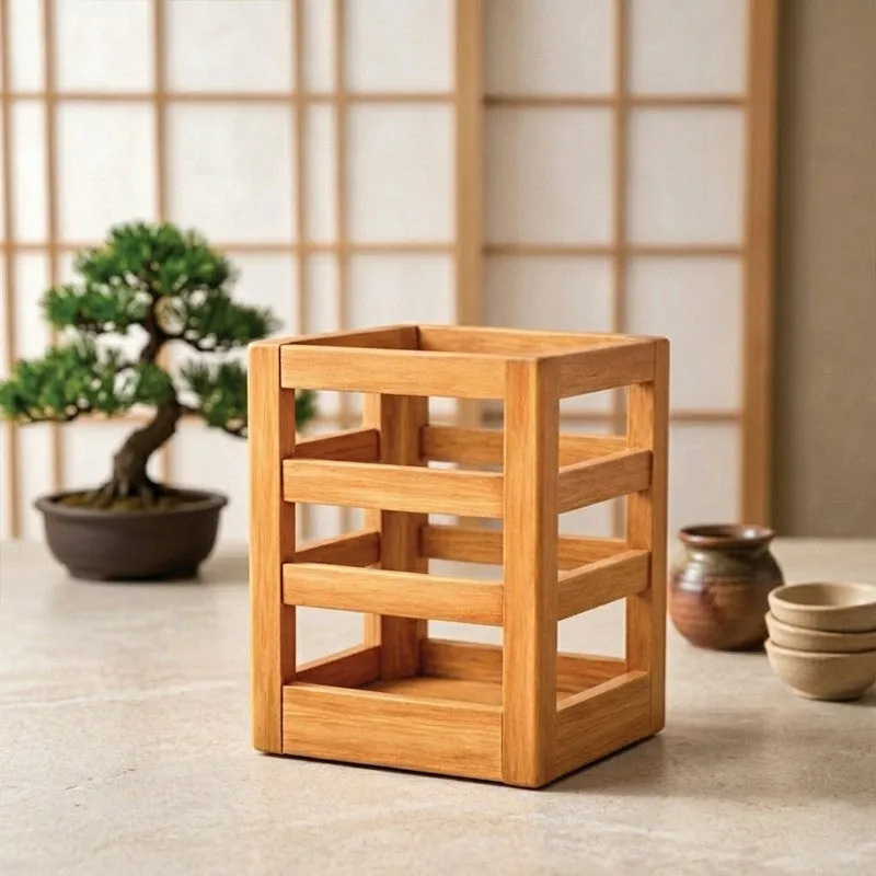 Luxe Grip MDF Rustic Cutlery Stand media 7
