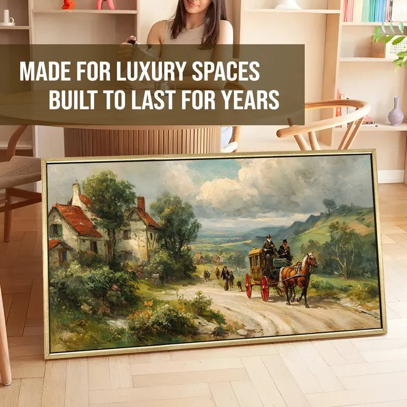 Rustic Carriage Street Wall Art media 5