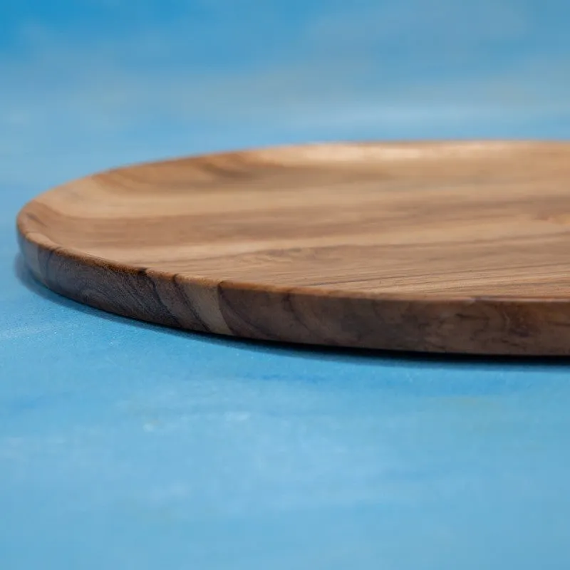 EcoServe Circular Wood Platter media 5