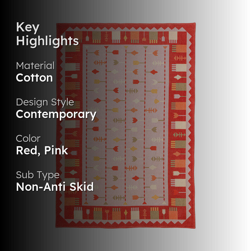 Kora Handwoven Cotton Rug media 2