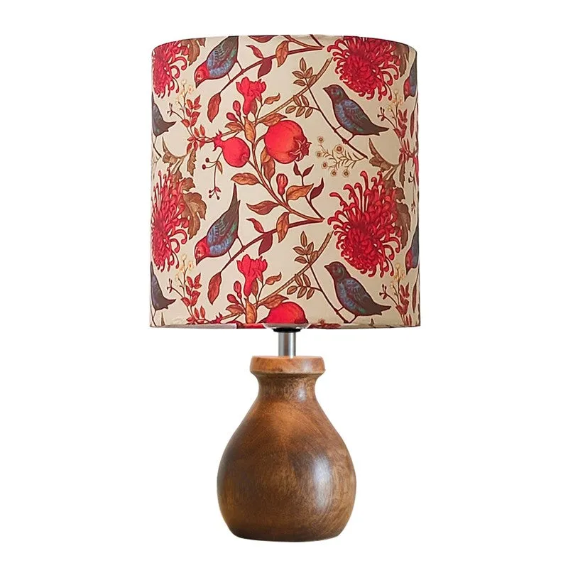 FeatherDrape Wooden Table Lamp media 7