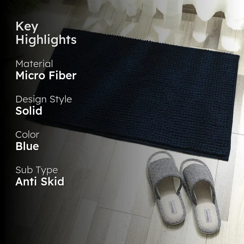 Blissful Solid Bathmat - Blue media 2