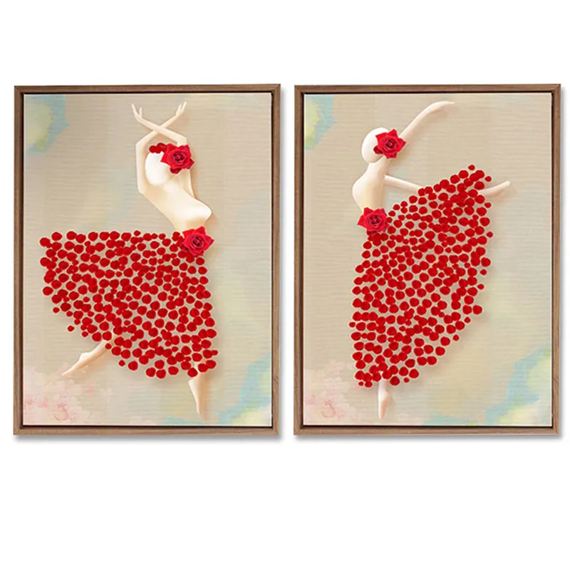 Flower Dancers Wall Art - Set Of Two media 4