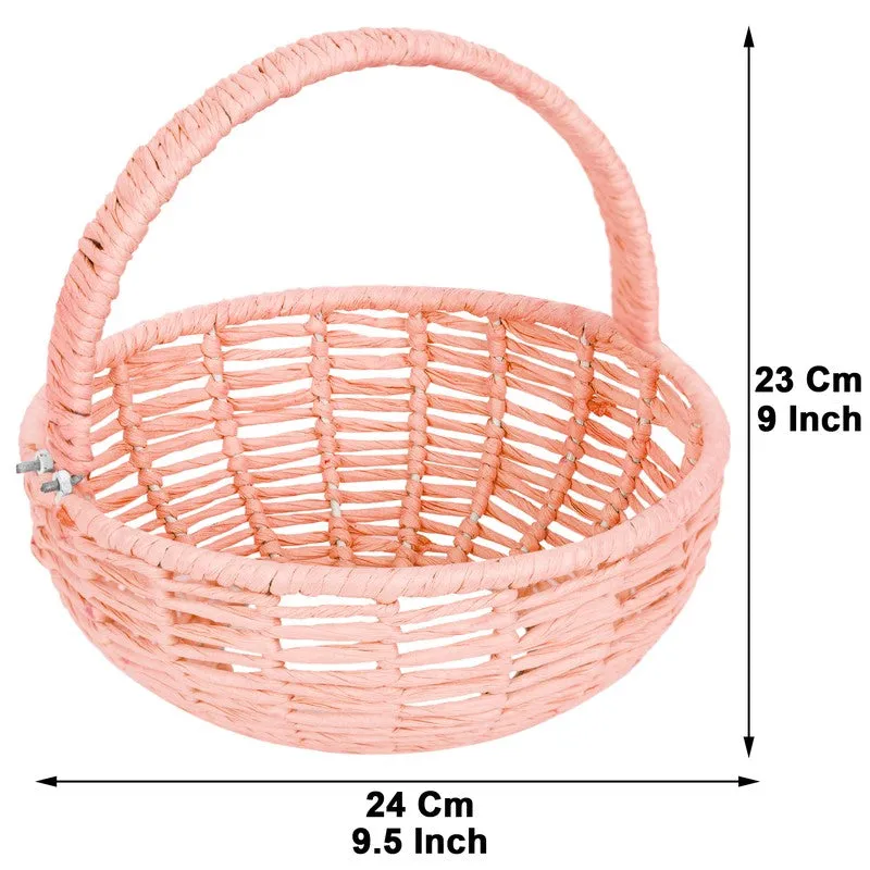 Royal Meadow (Raffia,Metal) Fruit Basket media 8
