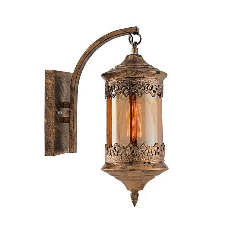 Ornate Farola Lantern Glass & Metal Lamp media 6