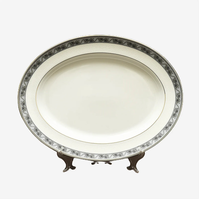 Mariella 24k Gold Brushed Porcelain Dinner Set - 33 Piece Set media 10