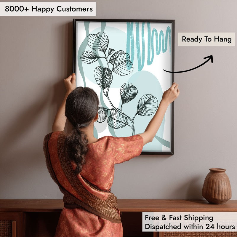 Verdant Melody Archival Canvas Wall Art - Black Frame media 6