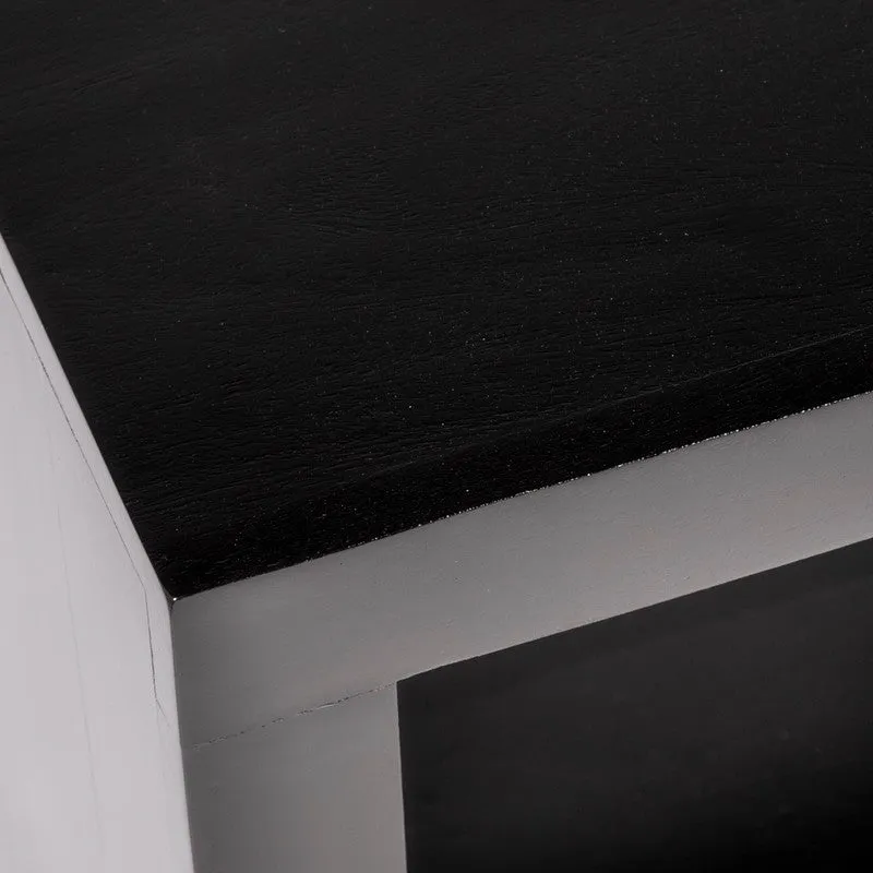 Pverox Sheesham Wooden Side & Bedside Table - Black media 6