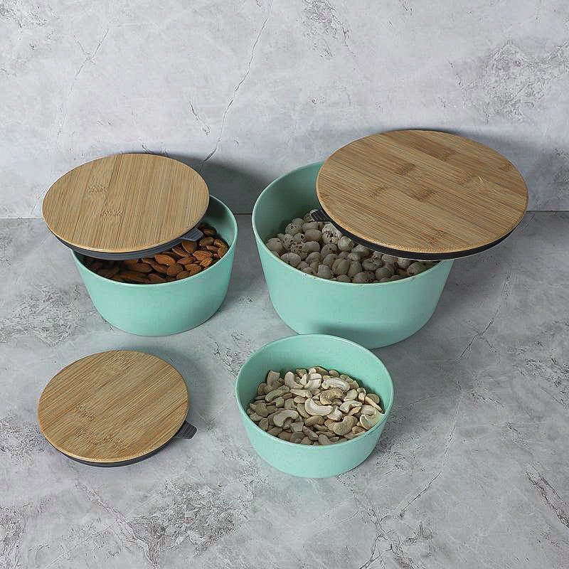 Raine Serving Bowl With Lid (Blue) - Set Of Three media 5