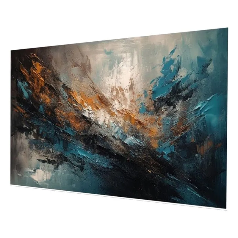 Stormstroke Elegance Canvas Wall Painting With Frame media 5