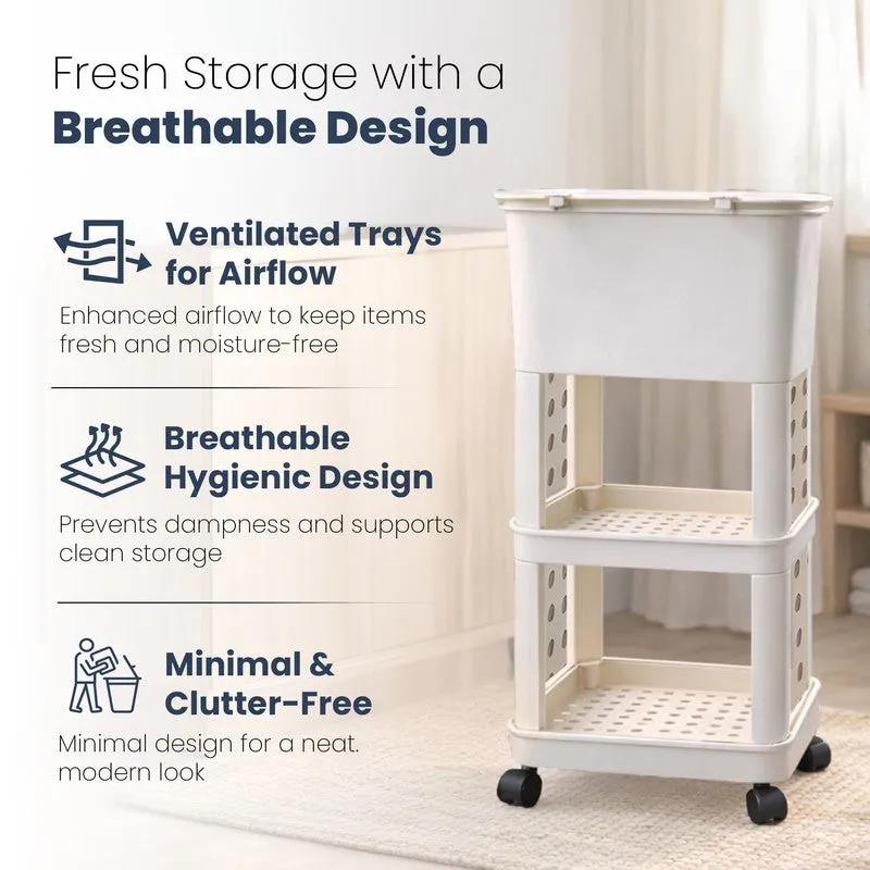 Rioware Fresh Cart White Plastic Racks media 7